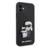 Karl Lagerfeld KLHCN61SANKCPK Apple iPhone 11 / Xr 6.1" dėklas telefonui juodos spalvos Saffiano Karl &amp; Choupette