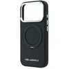 Dėklas Karl Lagerfeld PU Saffiano Ring Stand MagSafe Case for iPhone 18 Pro Juodas