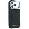 Dėklas Karl Lagerfeld PU Saffiano Ring Stand MagSafe Case for iPhone 18 Pro Juodas