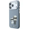 Dėklas Karl Lagerfeld PU Semi Wrap Smooth Sketch Bodies Magsafe Case for iPhone 18 Pro Max Mėlyna