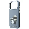 Dėklas Karl Lagerfeld PU Semi Wrap Smooth Sketch Bodies Magsafe Case for iPhone 18 Pro Max Mėlyna