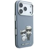 Dėklas Karl Lagerfeld PU Semi Wrap Smooth Sketch Bodies Magsafe Case for iPhone 18 Pro Max Mėlyna
