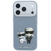 Dėklas Karl Lagerfeld PU Semi Wrap Smooth Sketch Bodies Magsafe Case for iPhone 18 Pro Max Mėlyna