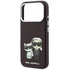 Dėklas Karl Lagerfeld PU Semi Wrap Smooth Sketch Bodies Magsafe Case for iPhone 18 Pro Max Burgundy