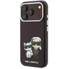 Dėklas Karl Lagerfeld PU Semi Wrap Smooth Sketch Bodies Magsafe Case for iPhone 18 Pro Max Burgundy