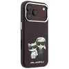 Dėklas Karl Lagerfeld PU Semi Wrap Smooth Sketch Bodies Magsafe Case for iPhone 18 Pro Max Burgundy