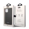 Karl Lagerfeld KLHCP14SPSQAK Apple iPhone 14/ 15 / 13 6,1″ kietas dėklas juodos spalvos Puffy Elongated Logo