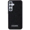 Samsung Galaxy S24 Plus Karl Lagerfeld Dėklas Rhinestone Metal Logo (KLHCS24MHDSPRK) juodos spalvos