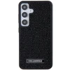 Samsung Galaxy S24 Karl Lagerfeld Dėklas Rhinestone Metal Logo (KLHCS24SHDSPRK) juodos spalvos
