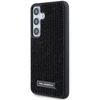 Samsung Galaxy S24 Plus Karl Lagerfeld Dėklas Rhinestone Metal Logo (KLHCS24MHDSPRK) juodos spalvos