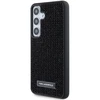 Samsung Galaxy S24 Karl Lagerfeld Dėklas Rhinestone Metal Logo (KLHCS24SHDSPRK) juodos spalvos