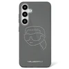 Dėklas Original Pouch Karl Lagerfeld Rhinestones Karl Head Logo skirtas Samsung Galaxy S25 juodos spalvos