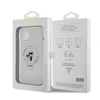Karl Lagerfeld KLHMP15MHMRSKCH Apple iPhone 15 Plus / 14 Plus 6.7" dėklas telefonui baltos spalvos hardcase Ring Stand Karl&Choupettte MagSafe