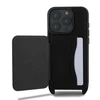 Karl Lagerfeld Saffiano Crossbody Strap Karl and Choupette Apple iPhone 16 Pro dėklas telefonui juodos spalvos