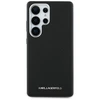 Karl Lagerfeld Saffiano Full Wrapped Elongated Metal Logo MagSafe Samsung Galaxy S25 Ultra dėklas telefonui juodos spalvos