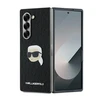 Karl Lagerfeld PU Saffiano Monogram Karl Head Samsung Galaxy Z Fold6 dėklas telefonui juodos spalvos