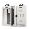 Apple iPhone 13 Pro Max Karl Lagerfeld dėklas Saffiano Plaque juodos spalvos