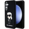 Samsung Galaxy S24 Plus Karl Lagerfeld silikoninis dėklas Ikonik (KLHCS24MSNIKBCK) juodos spalvos