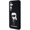 Samsung Galaxy S24 Plus Karl Lagerfeld silikoninis dėklas Ikonik (KLHCS24MSNIKBCK) juodos spalvos
