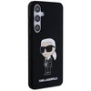 Samsung Galaxy S24 Plus Karl Lagerfeld silikoninis dėklas Ikonik (KLHCS24MSNIKBCK) juodos spalvos