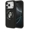 Dėklas Karl Lagerfeld Silicone Karl&Choupette Ring MagSafe skirtas Apple iPhone 17 Pro Max juodos spalvos