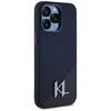 Karl Lagerfeld dėklas skirtas Apple iPhone 15 Pro Max compatible with MagSafe KLHMP15XSCMKMPCK (Silicone Initial Metal Logo) juodos spalvos