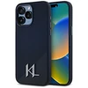 Karl Lagerfeld dėklas skirtas Apple iPhone 15 Pro Max compatible with MagSafe KLHMP15XSCMKMPCK (Silicone Initial Metal Logo) juodos spalvos