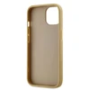 Karl Lagerfeld Wrinkled PU Signature Logo dėklas telefonui Apple iPhone 15 aukso spalvos