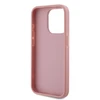 Karl Lagerfeld Wrinkled PU Signature Logo dėklas telefonui Apple iPhone 15 Pro Max rožinės spalvos