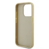 Karl Lagerfeld Wrinkled PU Signature Logo dėklas telefonui Apple iPhone 15 Pro Max aukso spalvos
