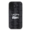 Lacoste Blend Monogram MagSafe Case for iPhone 16 dėklas telefonui juodos spalvos