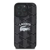 Lacoste Blend Monogram MagSafe dėklas skirtas Apple iPhone 16 Pro juodos spalvos