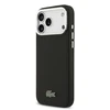 Lacoste Iconic Petit Pique Camera Stand MagSafe dėklas skirtas Apple iPhone 17 Pro Max juodos spalvos
