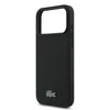 Dėklas Lacoste Iconic Petit Pique MagSafe Case + Wallet for Apple iPhone 17 Pro Max juodos spalvos