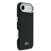 Lacoste Iconic Petit Pique Metal Logo MagSafe dėklas skirtas Apple iPhone Air Juodas