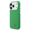 Lacoste Iconic Petit Pique Metal Logo MagSafe dėklas skirtas Apple iPhone 17 Pro žalios spalvos