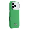Lacoste Iconic Petit Pique Metal Logo MagSafe dėklas skirtas Apple iPhone 17 Pro žalios spalvos