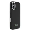 Dėklas Lacoste Iconic Petit Pique Metal Logo MagSafe Case for iPhone 17 juodos spalvos