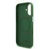 Lacoste Iconic Petit Pique Metal Logo MagSafe dėklas skirtas Apple iPhone 17 žalios spalvos