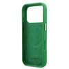 Lacoste Iconic Petit Pique Metal Logo MagSafe dėklas skirtas Apple iPhone 17 Pro žalios spalvos