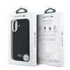 Dėklas Lacoste Iconic Petit Pique Metal Logo MagSafe Case for iPhone 17 juodos spalvos