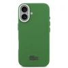 Lacoste Iconic Petit Pique Metal Logo MagSafe dėklas skirtas Apple iPhone 17 žalios spalvos