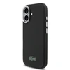 Dėklas Lacoste Iconic Petit Pique Metal Logo MagSafe Case for iPhone 17 juodos spalvos