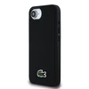 Lacoste Iconic Petit Pique Woven Logo MagSafe dėklas skirtas Apple iPhone 16e juodos spalvos