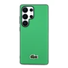 Lacoste Iconic Petit Pique Woven Logo MagSafe dėklas skirtas Samsung Galaxy S25 Ultra žalios spalvos