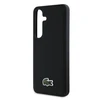 Lacoste Iconic Petit Pique Woven Logo MagSafe dėklas skirtas Samsung Galaxy S25 juodos spalvos