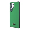 Lacoste Iconic Petit Pique Woven Logo MagSafe dėklas skirtas Samsung Galaxy S25 Ultra žalios spalvos