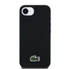Lacoste Iconic Petit Pique Woven Logo MagSafe dėklas skirtas Apple iPhone 16e juodos spalvos