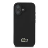Lacoste Iconic Petit Pique Woven Logo MagSafe Apple iPhone 16 Plus dėklas telefonui juodos spalvos
