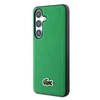 Lacoste Iconic Petit Pique Woven Logo MagSafe dėklas skirtas Samsung Galaxy S25 žalios spalvos